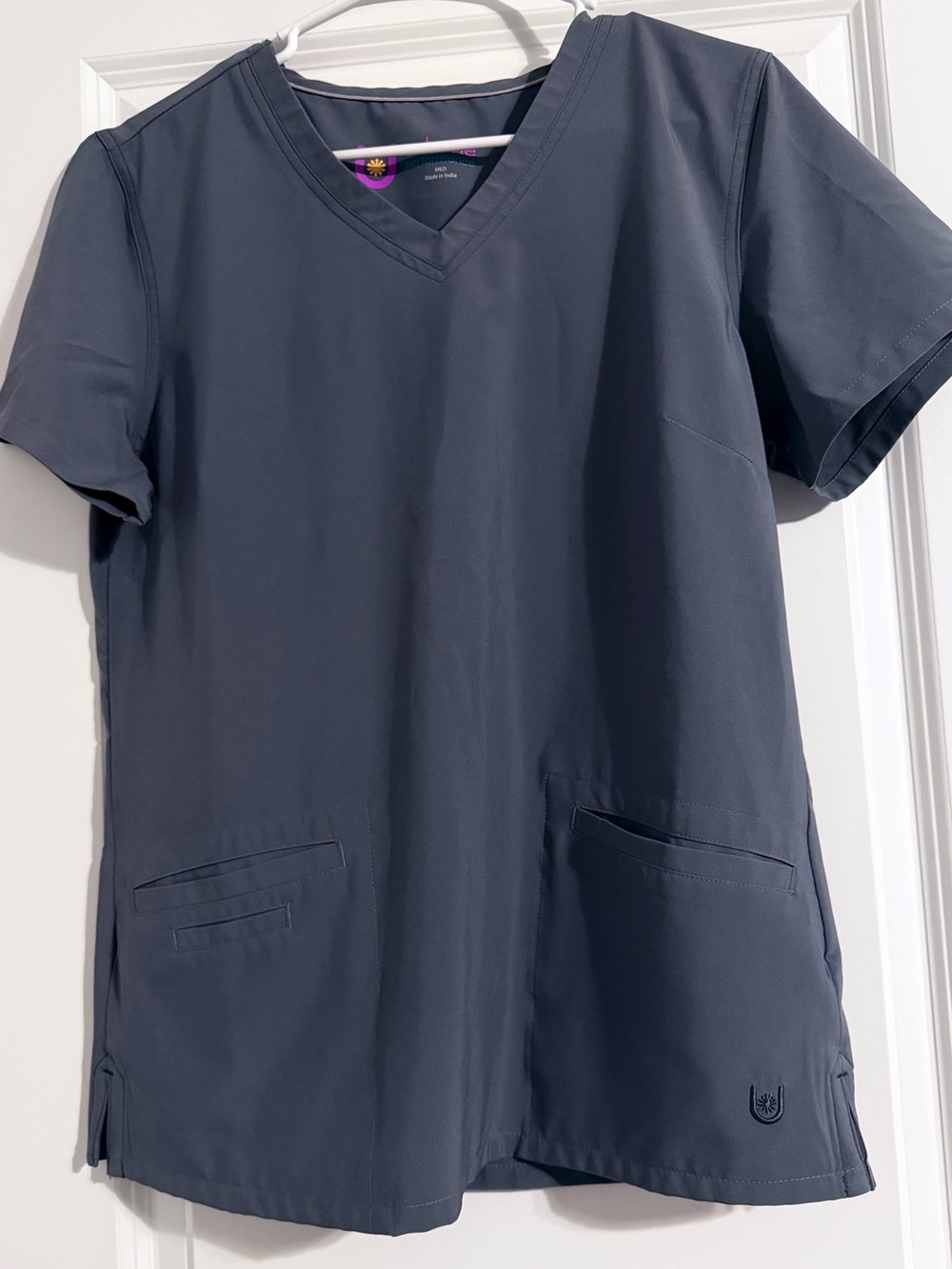 Urbane Grey V-Neck women’s Scrub Top